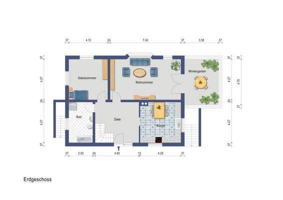 Grundriss Erdgeschoss