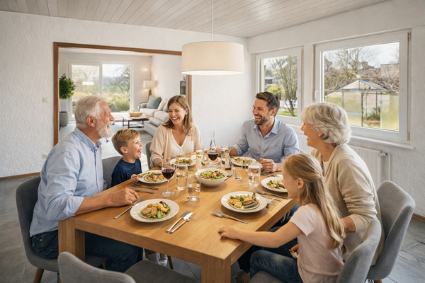 ERDGESCHOSS - ESSZIMMER | NACHHER (KI)