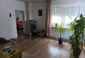 Obergeschoss Wohnzimmer mit Kamin 