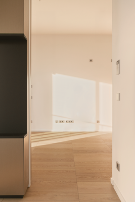 Blick aus dem Schlafzimmer in der Zimmer