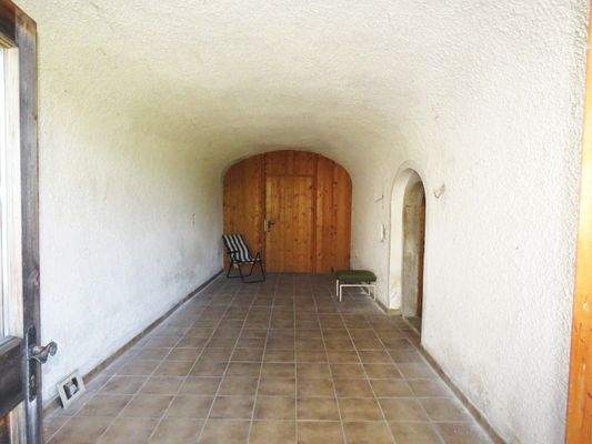 Eingangsbereich zur Wohnung im Nebengebäude 