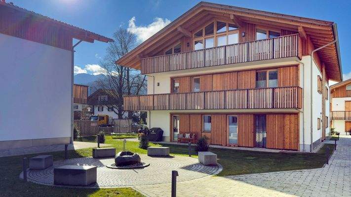 sehr schön angelegter Innenhof