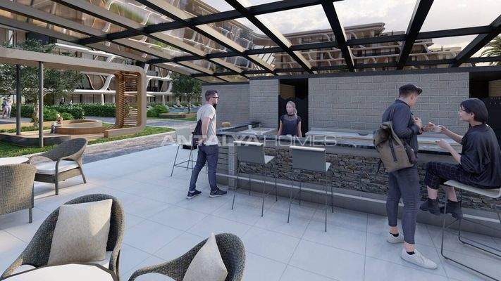 Modern Apartments in a New Luxury Complex in Aksu Antalya