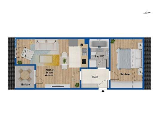 Grundriss - Dachgeschoss