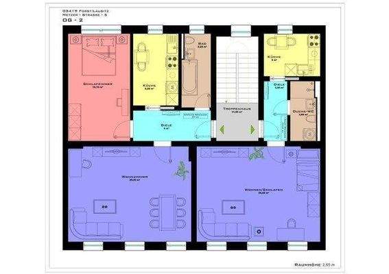 Metzer 5_ 2. OG mit Einrichtungsvorschlag