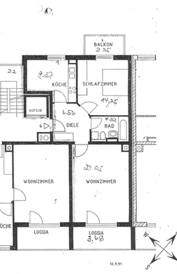 Grundriss Wohnung 4