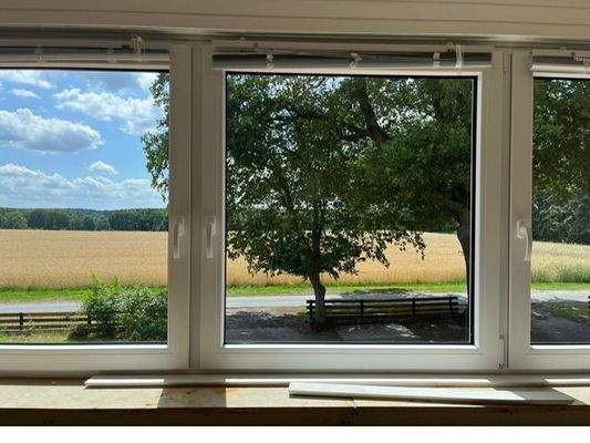 Blick vom Wohnzimmer