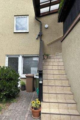 Aufgang vom garten zur Terrasse