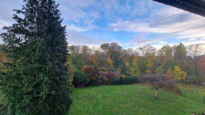 Blick auf das Grundstück