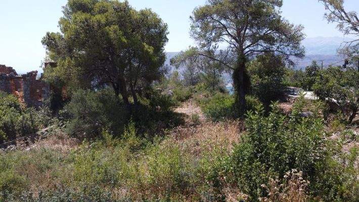 Kreta, Korakies: Grundstück mit herrlichem Meerblick auf die Souda-Bucht zu verkaufen