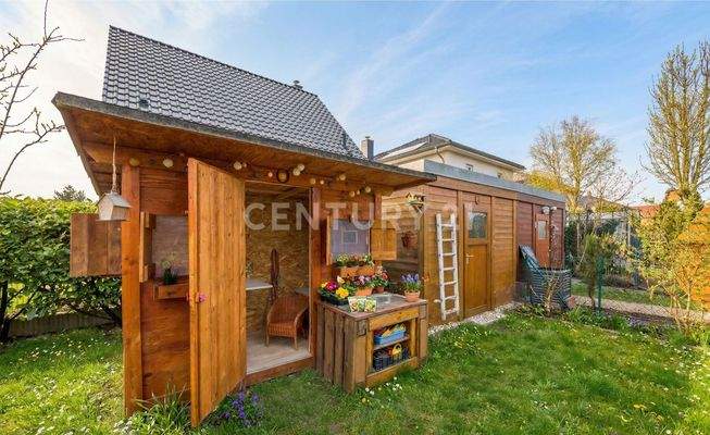 Gartenhäuschen und Gerätehaus