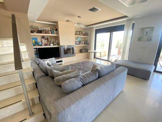 Kreta, Kera: Elegante Steinvilla mit Meerblick und Hamam zu verkaufen