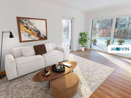 Ansicht III: Wohn- und Essbereich