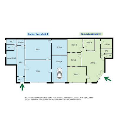 Grundriss Gewerbe Erdgeschoß