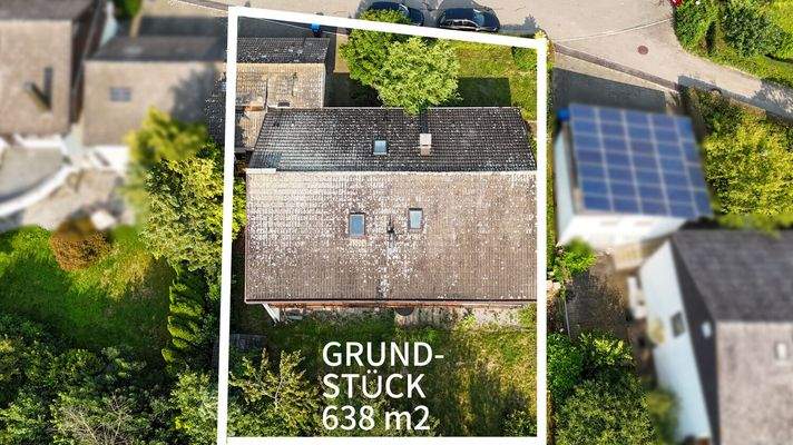 Drohnenaufnahme Grundstück