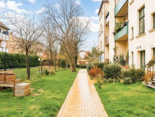 Gepflegter Hinterhof