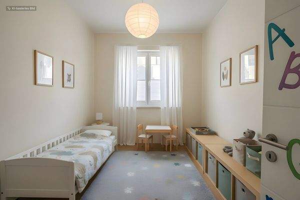 Kinderzimmer digital möbliert 