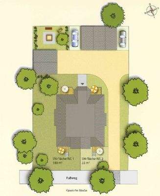 Freiflächen- und Lageplan