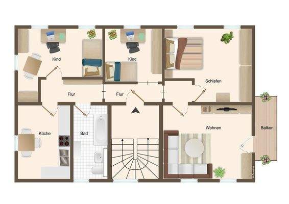 EG und 1. Obergeschoss