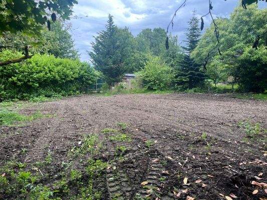 Südwestlicher Blick auf den Bauplatz