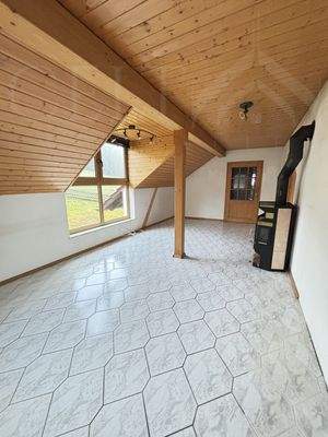 Wohnzimmer im Neubau