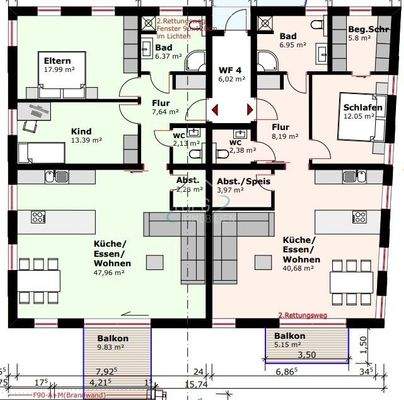 Obergeschoss Gebäude 2