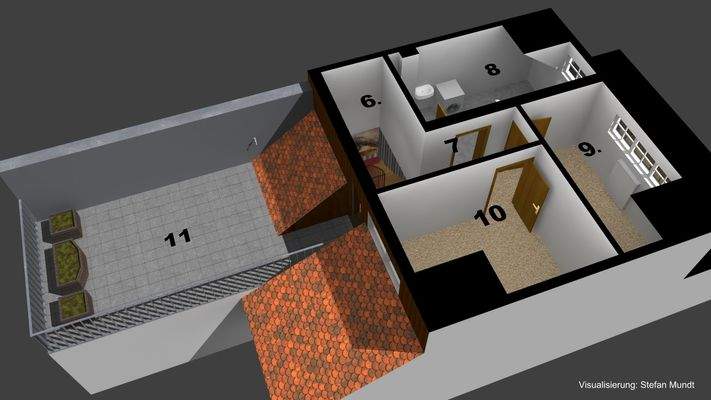 Grundriss obere Wohnebene