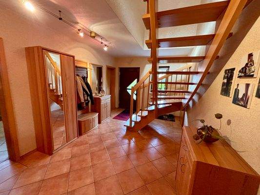 Blick zum Hauseingang