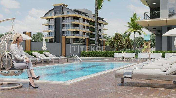 Apartments in a Complex Near the Beach in Alanya