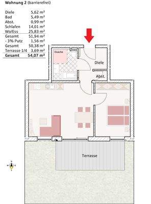 Erdgeschoss WHG Nr. 2
