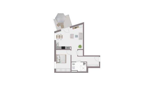 Grundriss Wohnung 23