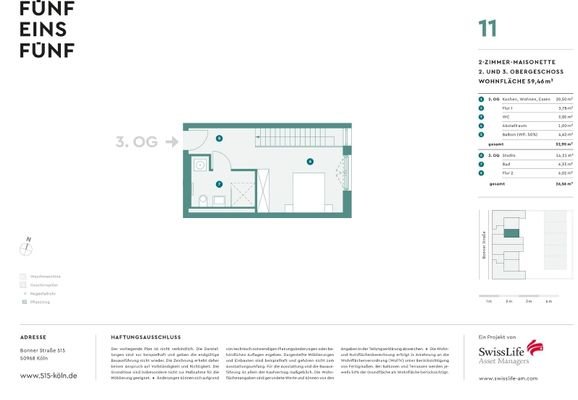 Grundriss WE 11 - 3.OG