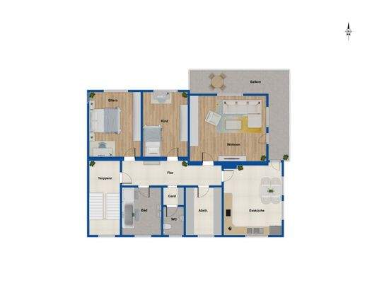 Grundriss - Obergeschoss