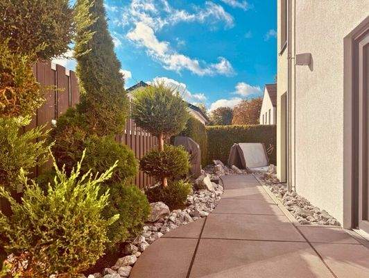 Grün gestaltet mit Liebe zum Detail