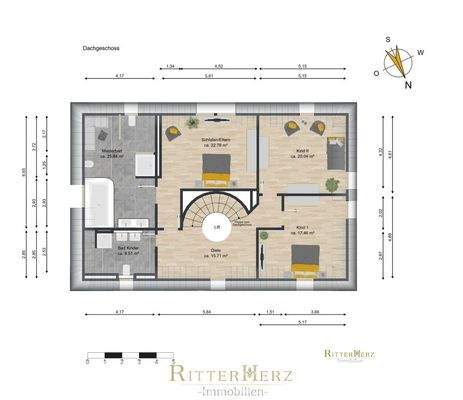Dachgeschoss - Grundriss