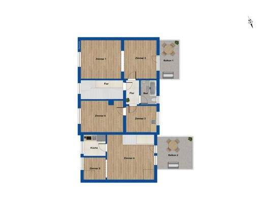 Grundriss  Obergeschoss