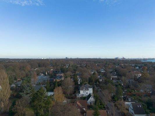 Luftbild Stadtteil - Blickrichtung Innenstadt