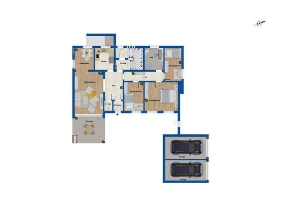 Grundriss Wohnung Erdgeschoss