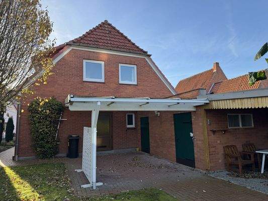 Eine überdachte Terasse