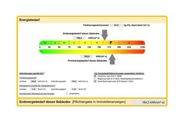 Ausschnitt Energieausweis