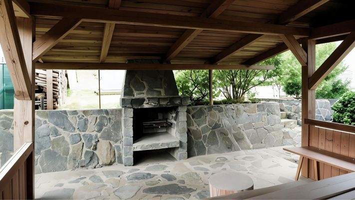 Pergola mit Räucher