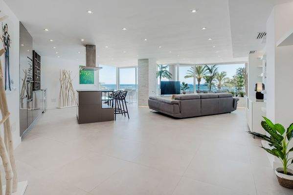 Living area in apartment in Magaluf