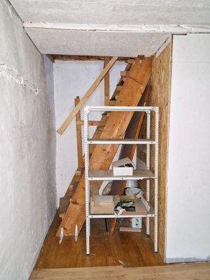 Treppe zum Speicher