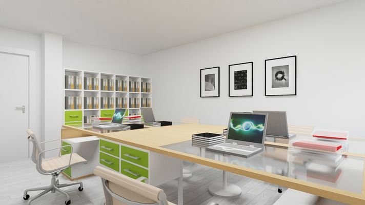 Büro  beispielhaft modernisiert