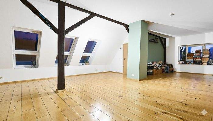 Das Fachwerk im Wohn- Essbereich