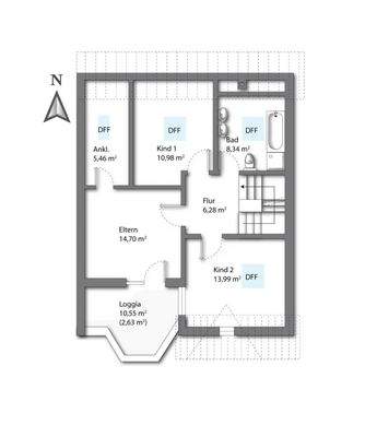 Grundriss Dachgeschoss