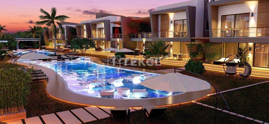 2+1 Apartments with Gardens and Terraces in North Cyprus