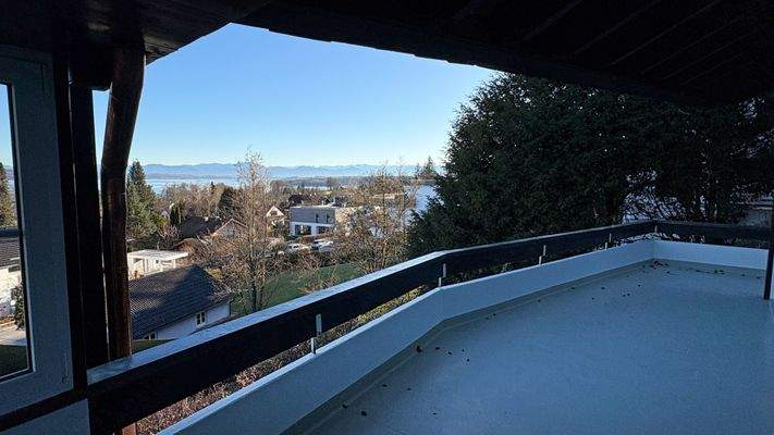 Panoramablick auf den See!