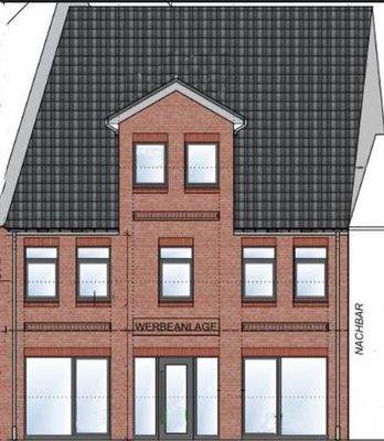 Ansicht Süd - Eingang Büroeinheit 