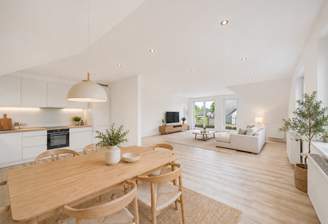 Wohnzimmer virtuell renoviert